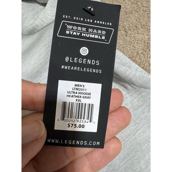 LEGENDS Bucknell Champion Football Bison Hoodie Mens XXL Gray Pullover USA - Picture 7 of 7